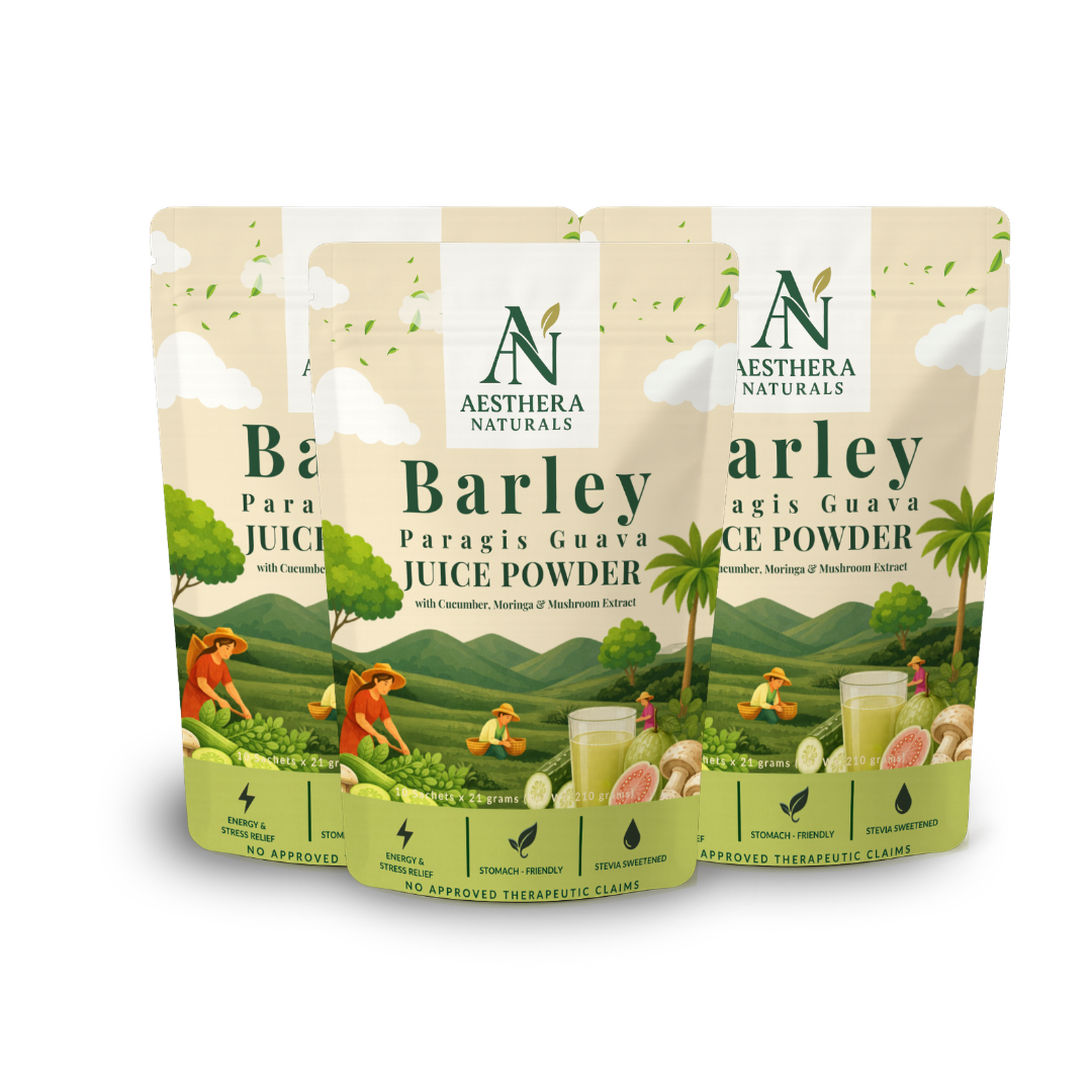 Barley Paragis Guava Herbal Juice Powder with Moringa, Cucumber & Mushroom Extract