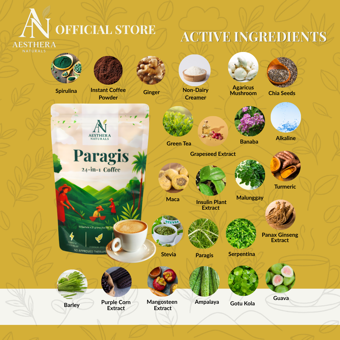 Paragis 24-in-1 Herbal Coffee | Aesthera Naturals