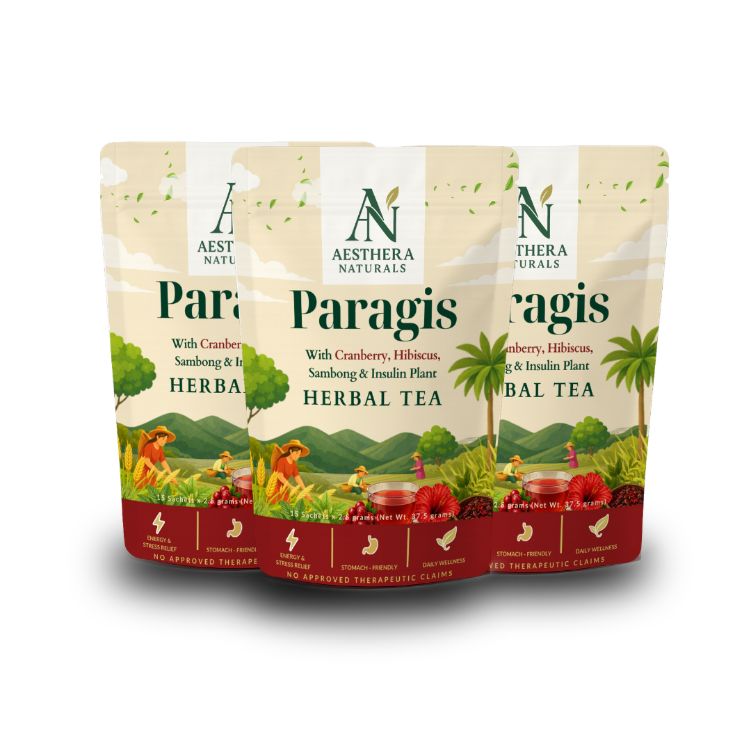 Paragis with Cranberry, Hibiscus, Sambong & Insulin Plant Herbal Tea
